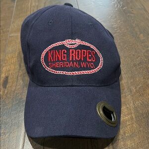 King Ropes Navy Cap with Red Embroidery and Bottle Opener